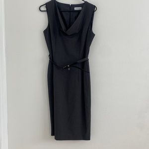 Calvin Klein Cowl neck sheath Dress 6